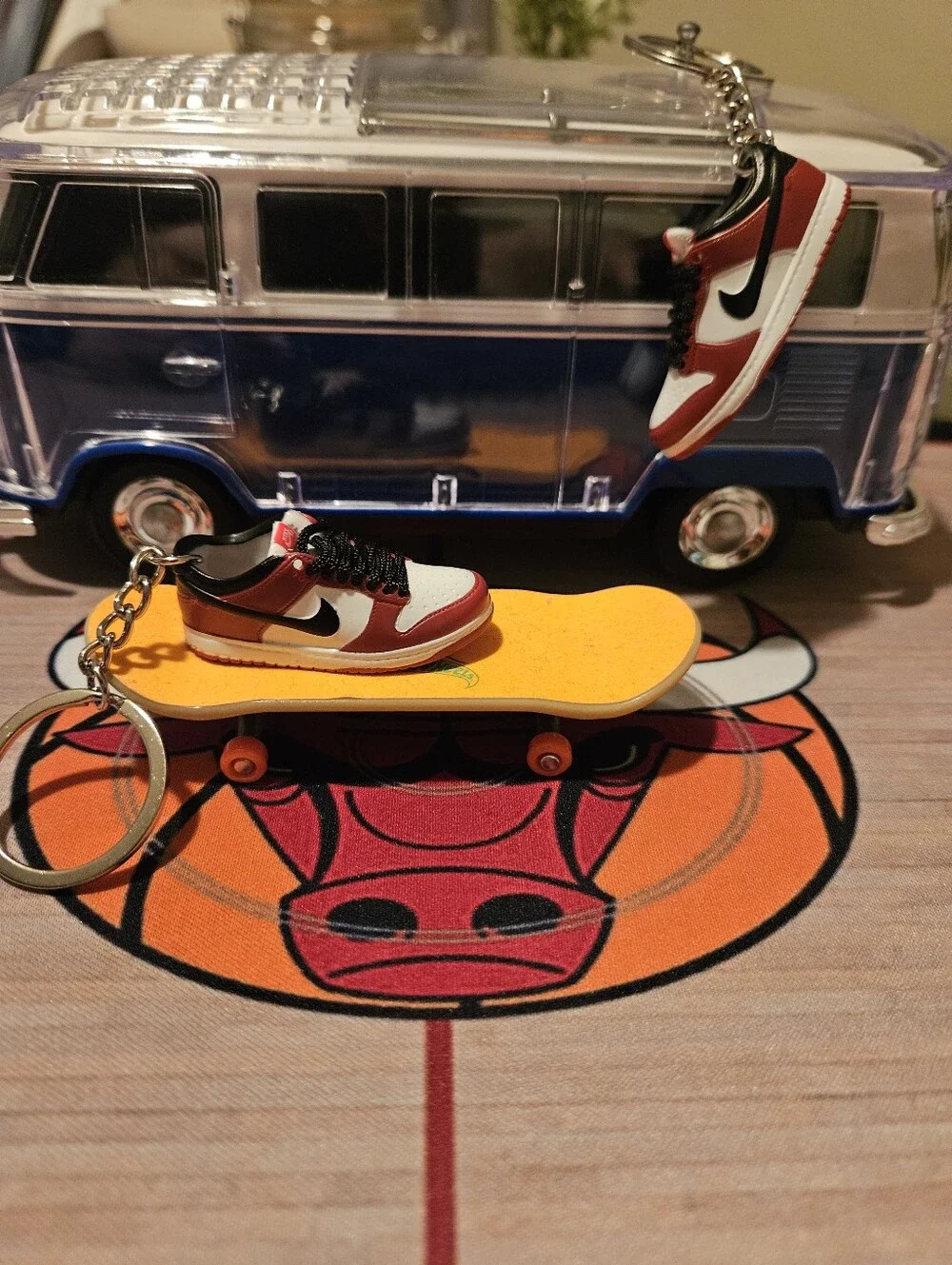 Pair of Mini sneaker keychain.